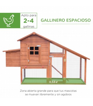 Gallinero de Madera para Exteriores