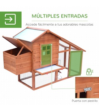 Gallinero de Madera para Exteriores