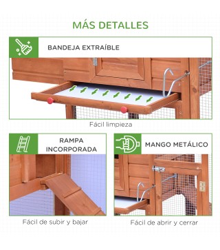 Gallinero de Madera para Exteriores