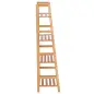 Estantería de Bambú 4 Niveles Estantería Escalera de Baño Librería Organizador Zapatero 48x31,5x120 cm