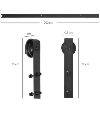 Kit de Accesorios para Puerta Corredera