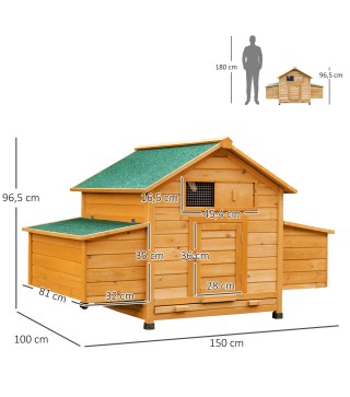 Gallinero de Madera Exterior