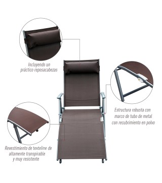 Tumbona Plegable
