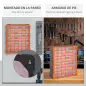 Armario Organizador de Herramientas con 60 Cajones Tipo Estantería DIY Caja Cajonera de Herramientas 38x16x47,5 cm Naranja
