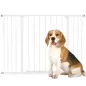 Barrera de Seguridad Extensible para Puertas y Escaleras para Perros y Bebé, Barrera para Mascotas, Ajuste a Presión, Apertura c