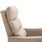 Sillón Relax Reclinable Sofá Relax Tapizado en PU con Reposapiés Retráctil para Dormitorio Salón 65x89x100 cm Marrón