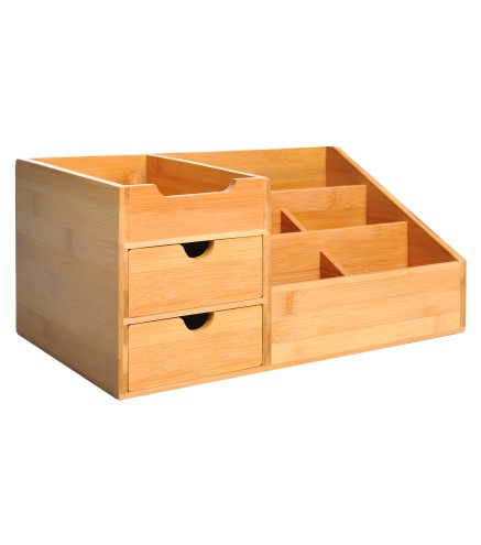 Organizador de Escritorio de Bambú