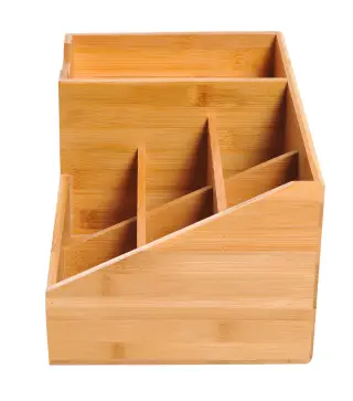 Organizador de Escritorio de Bambú
