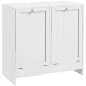 Mueble Ropa Sucia con 2 Cestos para Ropa Sucia Ideal para Lavandería 66x33x68 cm Blanco