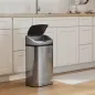 Cubo de Basura Cocina Automático 48 L Sensor Infrarrojo Cierre Automático Antihuellas Acero Inoxidable Plata
