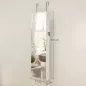 Espejo Joyero con Luz LED Armario Joyero Montado en la Pared o en la Puerta con Cerradura Espejo Entero Blanco
