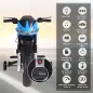 Moto Eléctrica Infantil Moto de Juguete Niños +3 Años Batería 6V con Luces y Música 105x52,3x62,3cm Azul