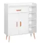 Aparador Buffet Armario Gabinete Consola Mueble Multiusos de Comedor Salón Baño Pasillo 80x29.5x96cm