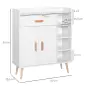 Aparador Buffet Armario Gabinete Consola Mueble Multiusos de Comedor Salón Baño Pasillo 80x29.5x96cm