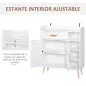 Aparador Buffet Armario Gabinete Consola Mueble Multiusos de Comedor Salón Baño Pasillo 80x29.5x96cm