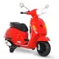 Moto Eléctrica Infantil Coche Triciclo Vespa Scooter Eléctrico a Batería con Luz MP3 USB Bocina para Niños Más de 3 Años Carga 2