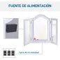 Espejo de Maquillaje con Luz LED Plegable Espejo Triple de Mesa Regalo Original para Mujer Cargo con Batería Espejo Cosmético co