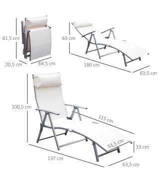 Tumbona Plegable