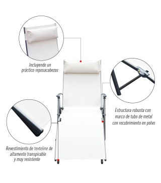 Tumbona Plegable