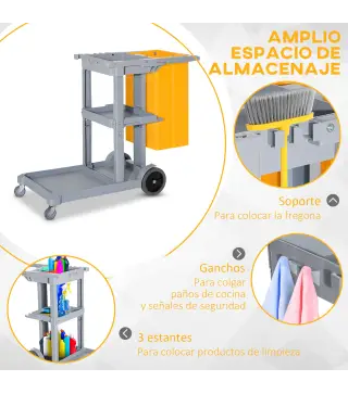 Carro de Limpieza con Bolsa