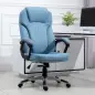 Silla de Oficina Giratoria Silla de Escritorio Ergonómica con Altura Ajustable Reposabrazos y Respaldo Alto Tapizado en Lino Rue