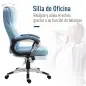 Silla de Oficina Giratoria Silla de Escritorio Ergonómica con Altura Ajustable Reposabrazos y Respaldo Alto Tapizado en Lino Rue