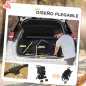 Carrito para Perros con Toldo Ajustable Cesta de Almacenaje y Ruedas con Freno Tela Oxford 77x45x99,5 cm Negro Carrito para Perros con Toldo Ajustable Cesta de Almacenaje y Ruedas con Freno Tela Oxford 77x45x99,5 cm Negro