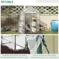 Invernadero de Exterior Invernadero de Jardín de 3 Niveles con Estantes Marco de Acero Cubierta de PVC para Cultivo de Plantas F