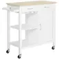 Carro de Cocina Carrito de Servir Multiusos Estantería Carrito Auxiliar con Ruedas para Baño Dormitorio con Estante Cajón Armari