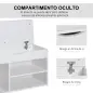 Banco Zapatero con Asiento Zapatero de Entrada Recibidor Moderno con Cajón Estantes Abiertos y 1 Cojín para Pasillo 80x30x47cm