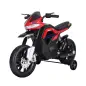 Moto Eléctrica Infantil Moto de Juguete Niños +3 Años Batería 6V con Luces y Música 105x52,3x62,3cm Rojo