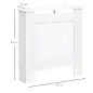 Cubre Radiadores, 78x19x82 cm, Cubierta para Radiador Moderna de MDF, con Estante Superior y Listones, para Salón, Dormitorio, P Cubre Radiadores, 78x19x82 cm, Cubierta para Radiador Moderna de MDF, con Estante Superior y Listones, para Salón, Dormitorio, P