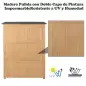 Armario de Madera para Exterior para Herramientas de Jardinería con Doble Puerta y Estantes 127,5x50x164 cm Natural