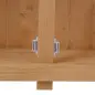 Armario de Madera para Exterior para Herramientas de Jardinería con Doble Puerta y Estantes 127,5x50x164 cm Natural