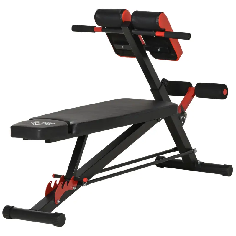 Banco de Pesas Multifuncional Banquillo de Gimnasio Completo Respaldo Inclinable en 3 Posiciones 64x146x73,5-85 cm Negro
