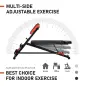 Banco de Pesas Multifuncional Banquillo de Gimnasio Completo Respaldo Inclinable en 3 Posiciones 64x146x73,5-85 cm Negro