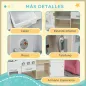 Cocina de Juguete de Madera con Fregadero Cocina de Inducción y Microondas Simulados con Accesorios Incluidos Cocina Infantil pa