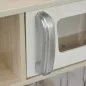 Cocina de Juguete de Madera con Fregadero Cocina de Inducción y Microondas Simulados con Accesorios Incluidos Cocina Infantil pa