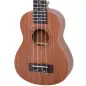 Ukelele Soprano para Principiantes con 4 Cuerdas de Nylon Ajustables Juguete educativo 53x17,5x6,2cm Madera