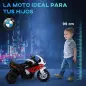 Moto Eléctrica para Niños de 18-36 Meses con Licencia BMW S1000RR con Velocidad 2,5 km/h Carga 20 kg 66x37x44 cm Rojo