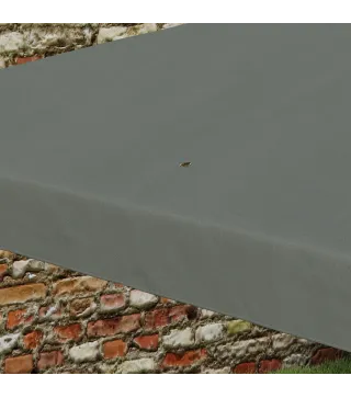 Carpa Desmontable de Jardín 3x3 m Gazebo Cenador para Exteriores con 4 Orificios de Drenaje y Tubo de Acero Gris