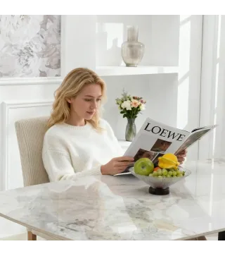 Pack de 4 Sillas de Comedor Respaldo Alto Tapizadas en Pana Asiento Acolchado Patas de Madera para Salón Beige