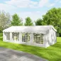 Carpa para Fiestas 4x8 m Carpa de Jardín con Paredes Extraíbles Puerta y Ventanas UPF50+ para Boda Camping Blanco