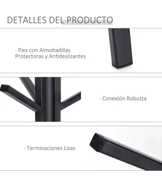 Perchero de Pie Metálico