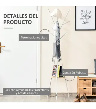 Perchero de Pie Metálico