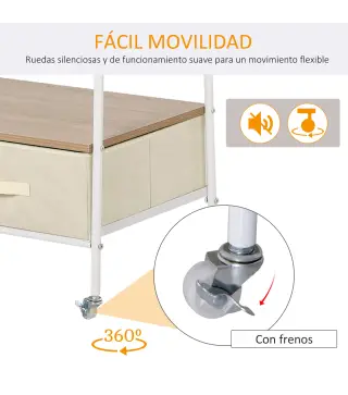 Perchero Metálico con Ruedas