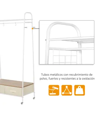 Perchero Metálico con Ruedas