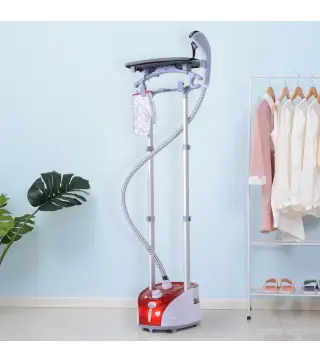 Plancha Vertical Vapor 1950W, Depósito de 2 L, 32g/min, Plancha de Vapor Vertical con Barra Telescópica, Listo en 38s,Colgador d