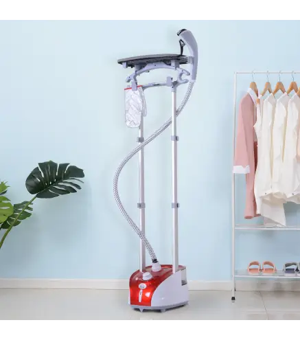 Plancha Vertical Vapor 1950W, Depósito de 2 L, 32g/min, Plancha de Vapor Vertical con Barra Telescópica, Listo en 38s,Colgador d