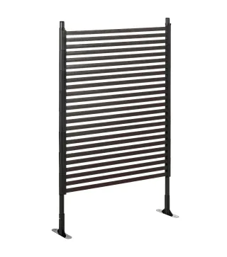 Valla de Jardin de Acero con Revestimiento de PE 2 Modos de Instalacion para Plantas Animales 93x22x150 cm Marron